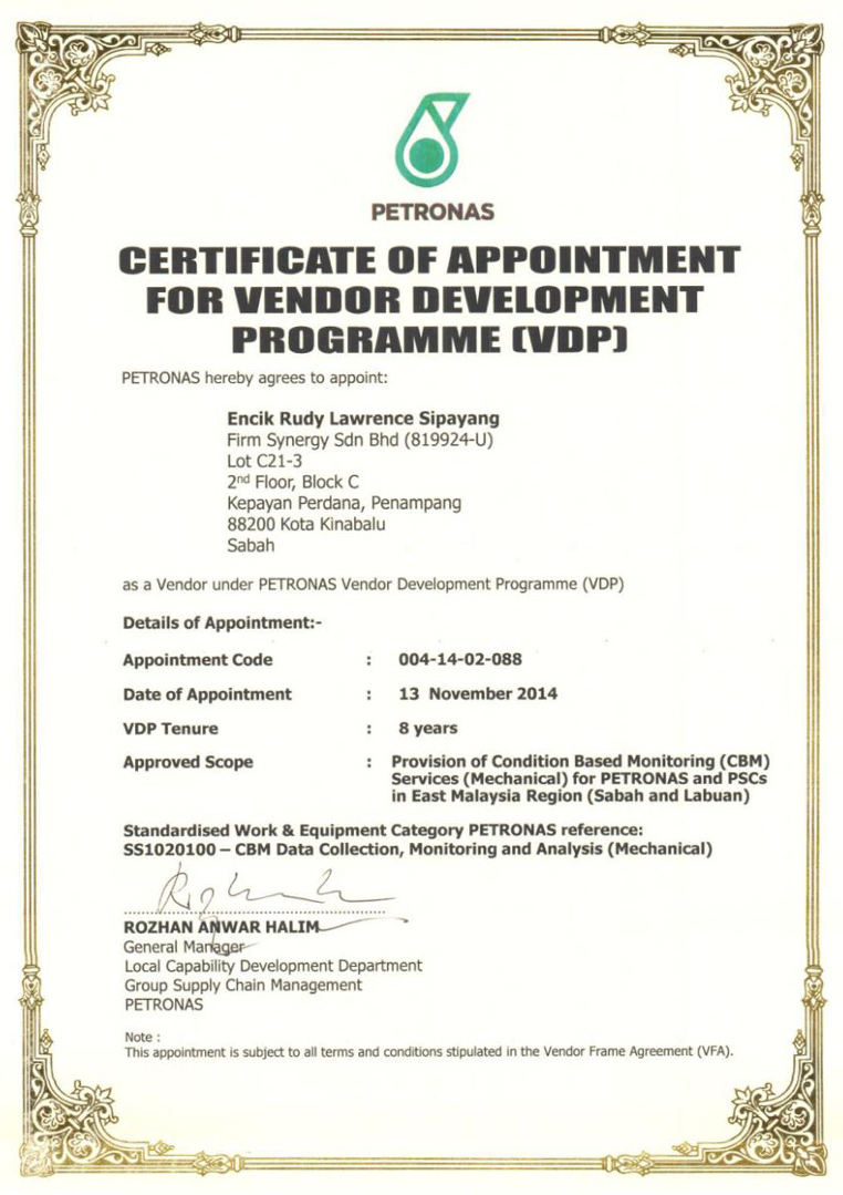 certificate-vdp